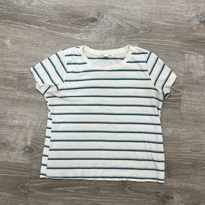 full tilt white/blue girls tee